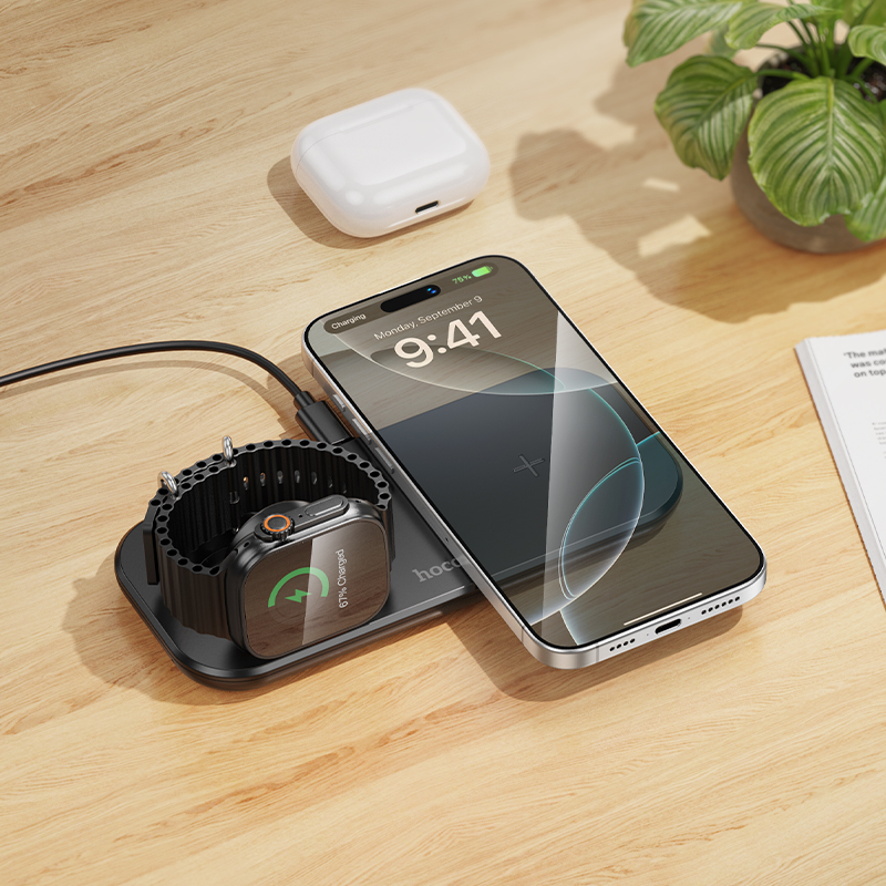 Hoco Wireless Fast Charger CW65 - Black